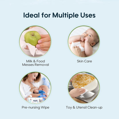 Aiwibi Baby Water Wipes D-Penthanol (80 Pcs)