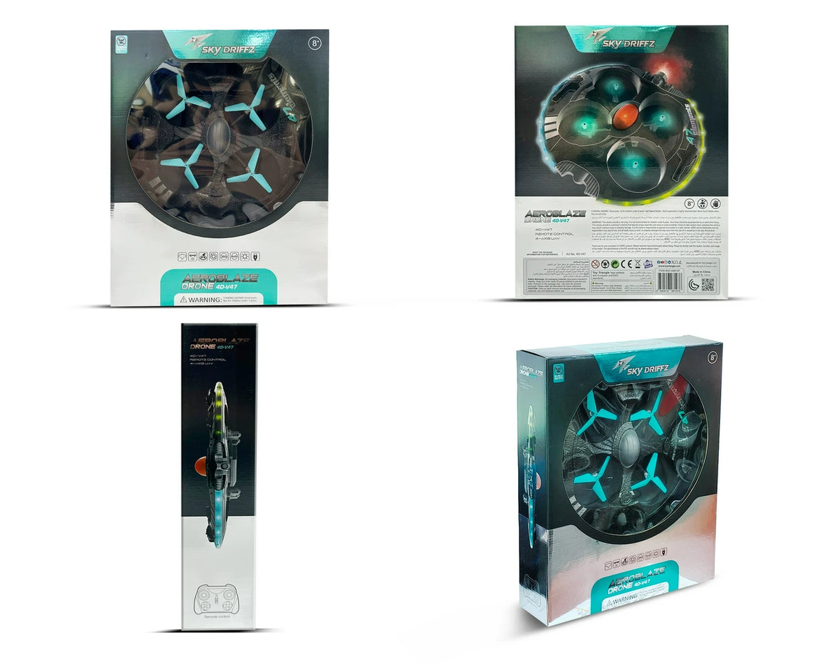 Sky Driffz Aeroblaze Drone 4D-V47 – 2.4G RC Quadcopter with Lights