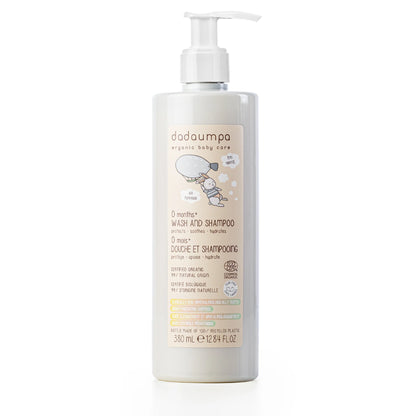 Dadaumpa Organic Certified 0 Months+ Wash And Shampoo (380ml)