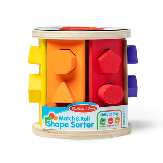 Melissa & Doug Match and Roll Shape Sorter