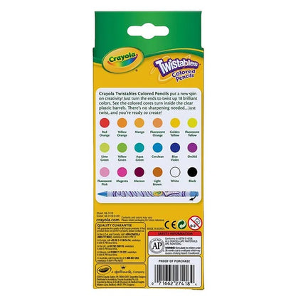 Crayola 18 Twistable Colored Pencils