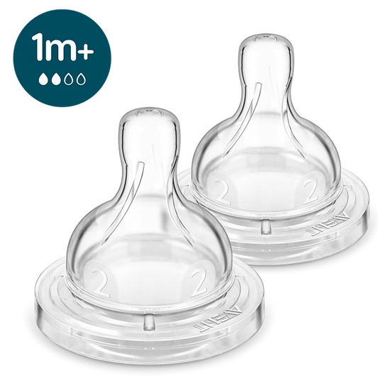 Philips Avent Anti-Colic Teats (1 Month) - Pack of 2