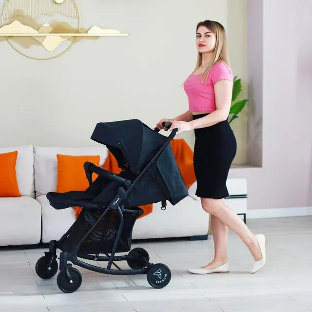 Teknum 2 In 1 Glide Stroller (Black)