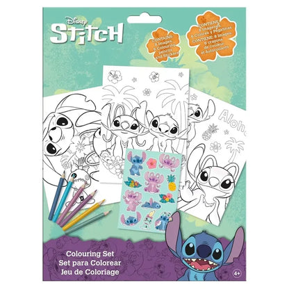 Disney Stitch Colouring Book with Pencils