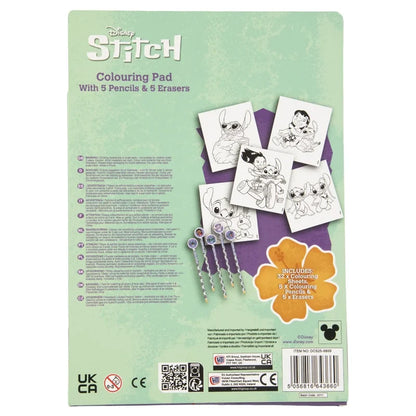 Disney Stitch Colouring Book with Pencils