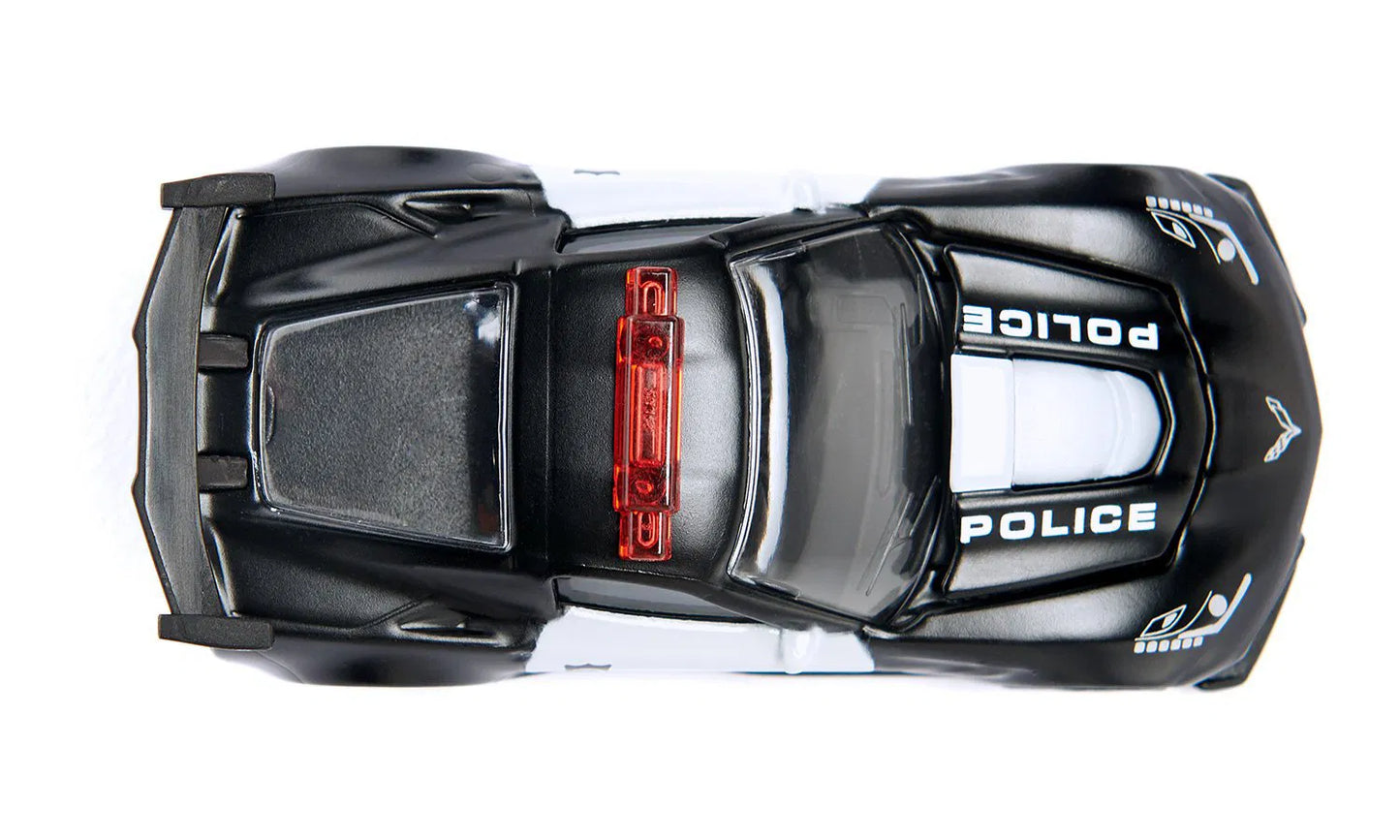 Siku Die Cast Chevrolet Corvette Zr1 Police