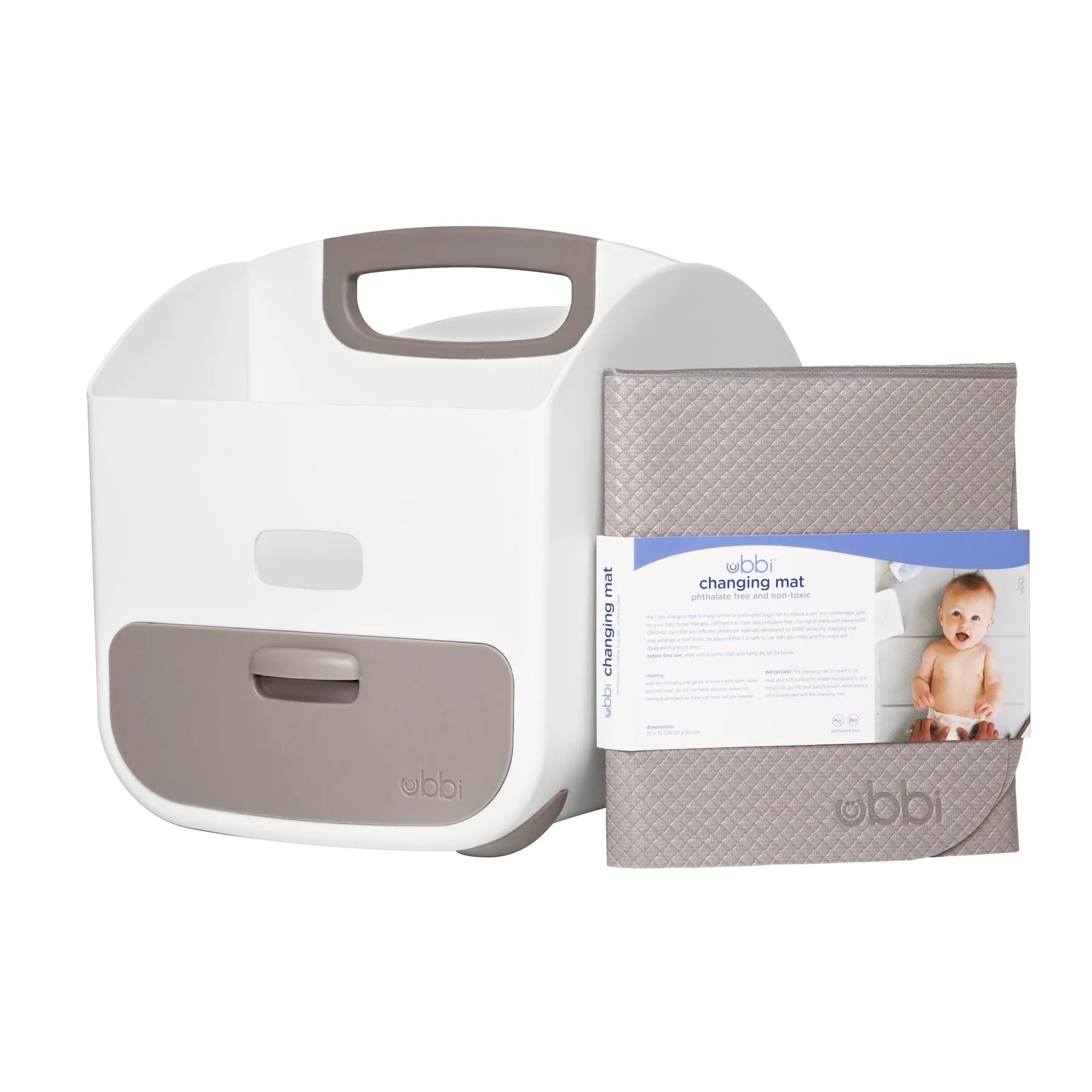 Ubbi Diaper Caddy & Changing Mat Set