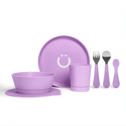 Ubbi Feeding Set (Plate, Bowl, Cup, Utensils, Suction  Cup)