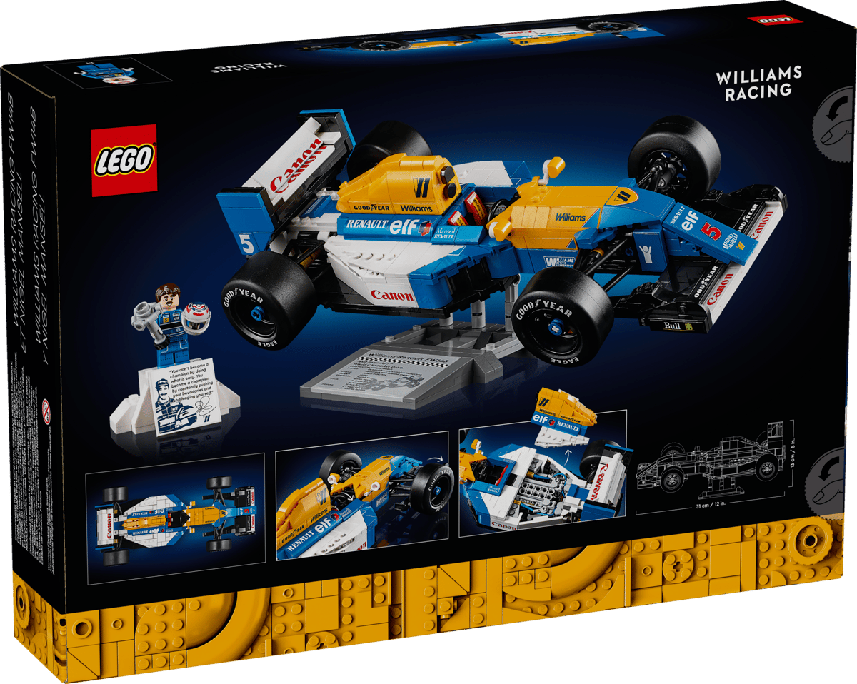 LEGO - Icons Williams Racing FW14B & Nigel Mansell - 799 Pieces