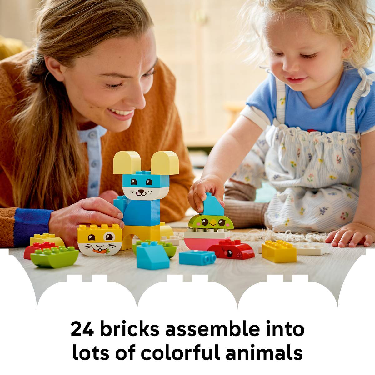 LEGO DUPLO - 3-in-1 Creative Cute Pets - 24 Pieces