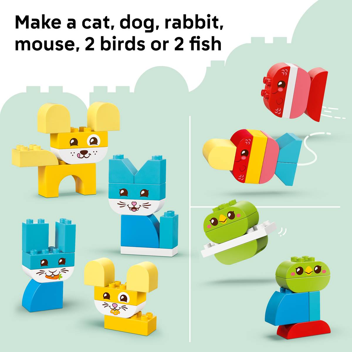 LEGO DUPLO - 3-in-1 Creative Cute Pets - 24 Pieces
