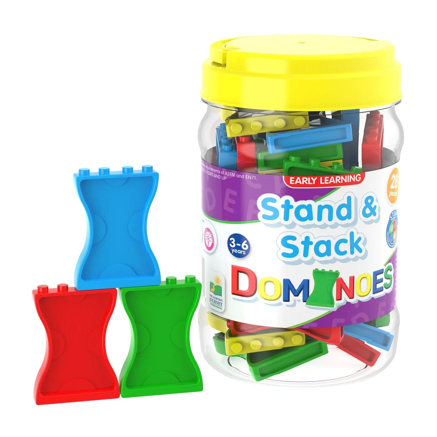 The Learning Journey Stand & Stack Dominoes