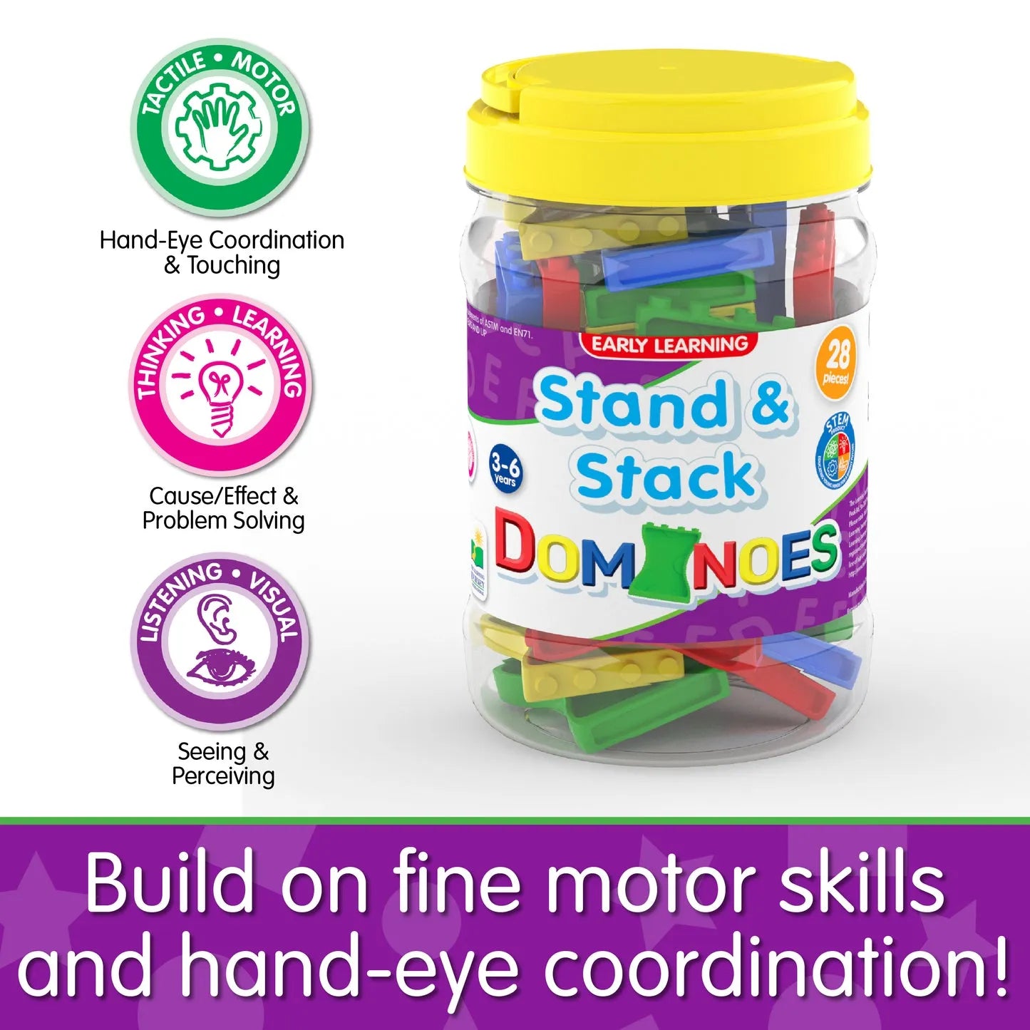 The Learning Journey Stand & Stack Dominoes