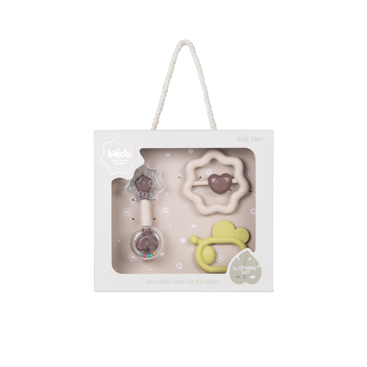 Kaichi - Baby Soothing & Sensory Toys Set - 3 Pieces
