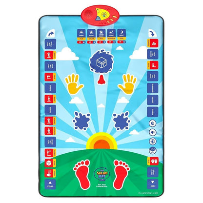 Little Story Kids Islamic Salah/Prayer Learning Mat - Blue