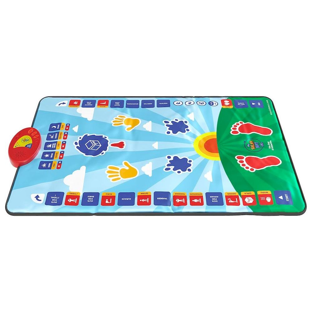Little Story Kids Islamic Salah/Prayer Learning Mat - Blue