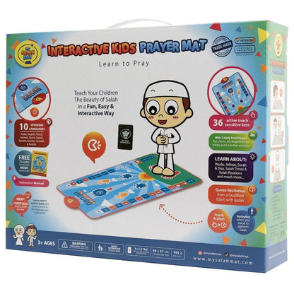 Little Story Kids Islamic Salah/Prayer Learning Mat - Blue