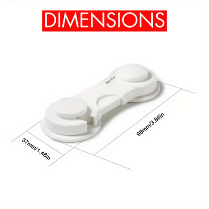 Nurtur Safety Cabinet Lock - Pack of 1 (35*97*18mm)