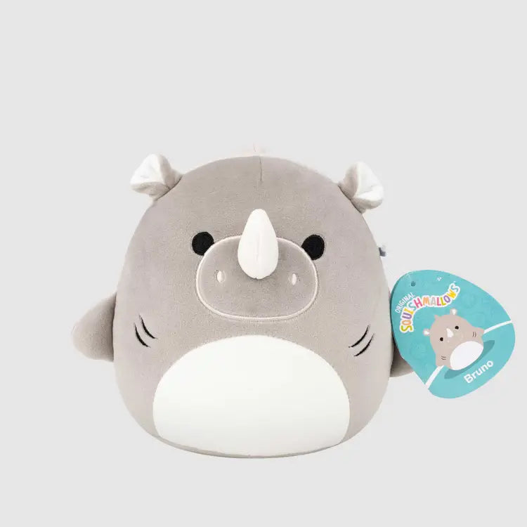 Squishmallows Bruno Grey Rhino Shark Plush 7.5-Inch