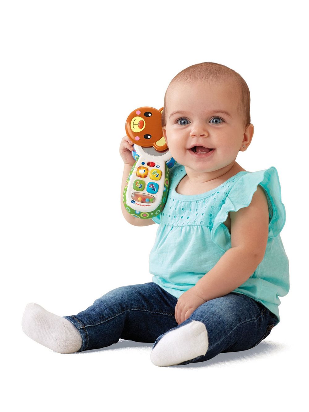 VTech Peek A Boo Musical Phone Multicolor
