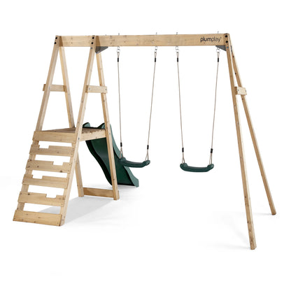 Plum - Tamarin Wooden Swing Set & Slide