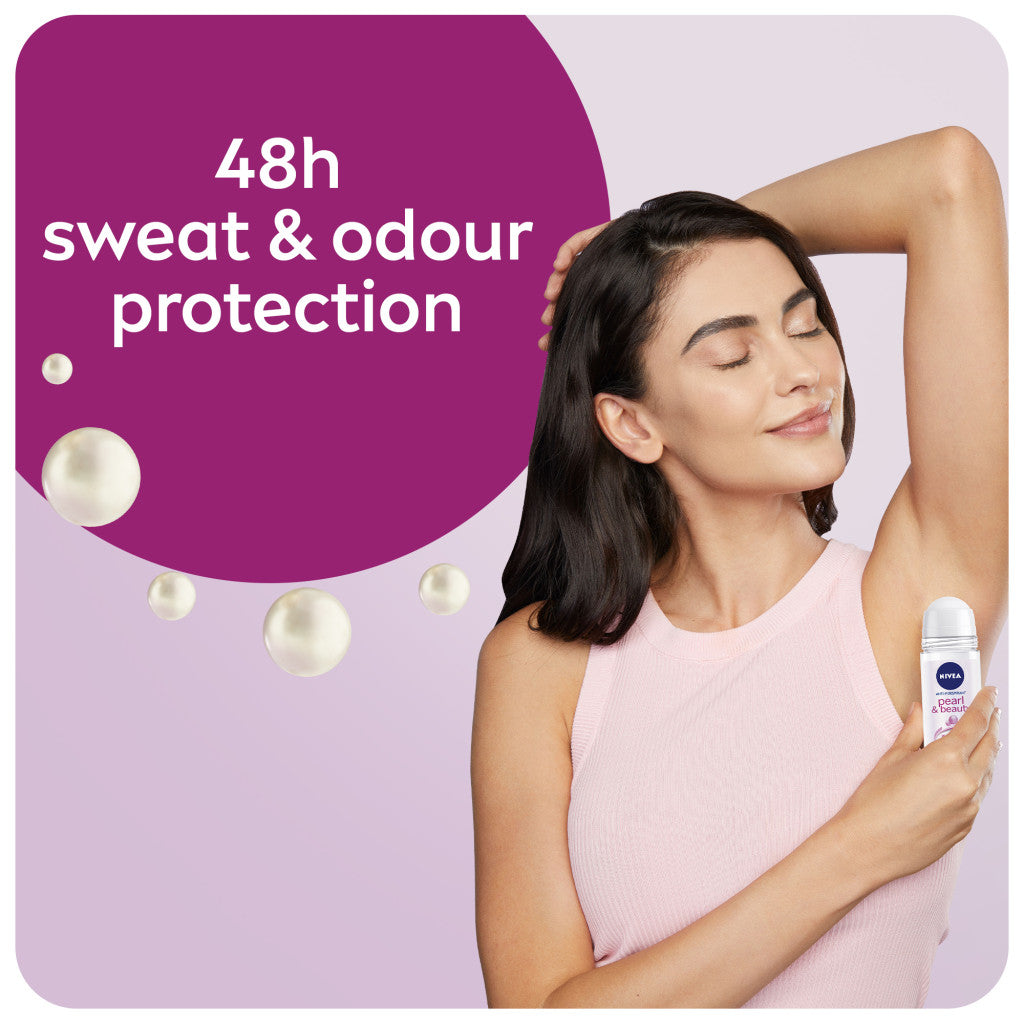 نيفيا مزيل عرق للنساء بالكرة اللؤلؤ والجمال (50ml)