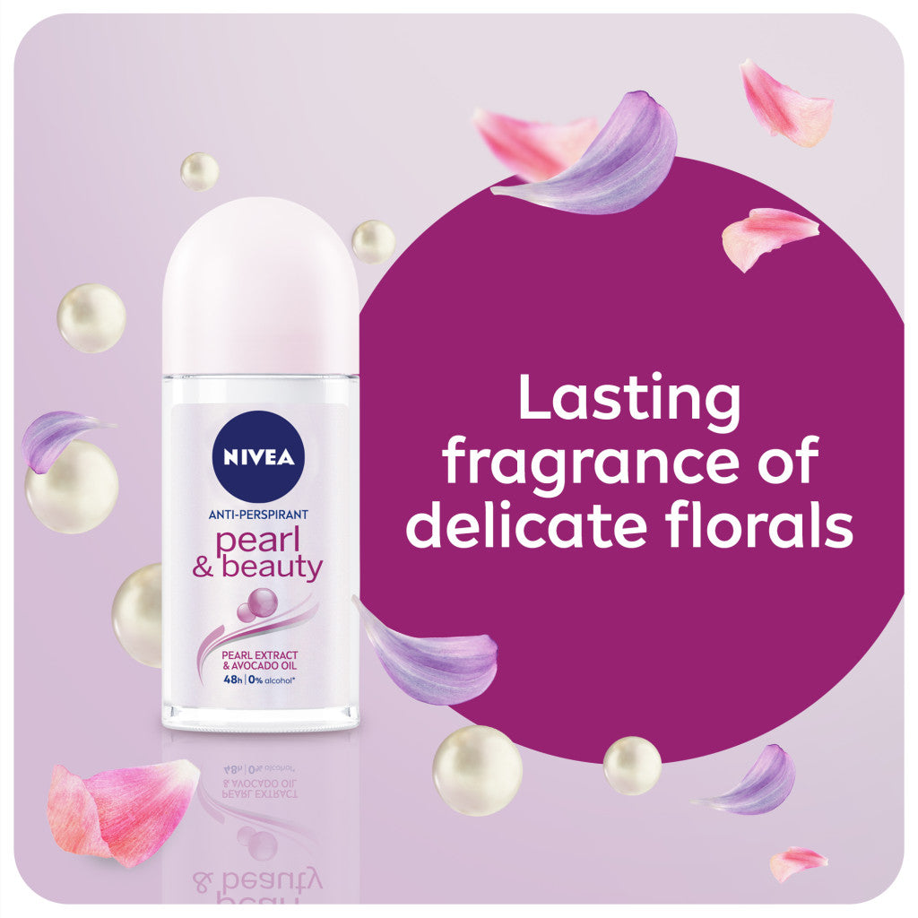 نيفيا مزيل عرق للنساء بالكرة اللؤلؤ والجمال (50ml)