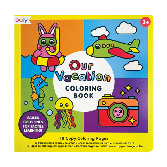 Ooly Our Vacation Coloring Book, 18 Pages, 3m+