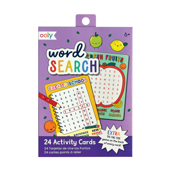 Ooly Word Search Activity Cards, 24 pcs, 6m+