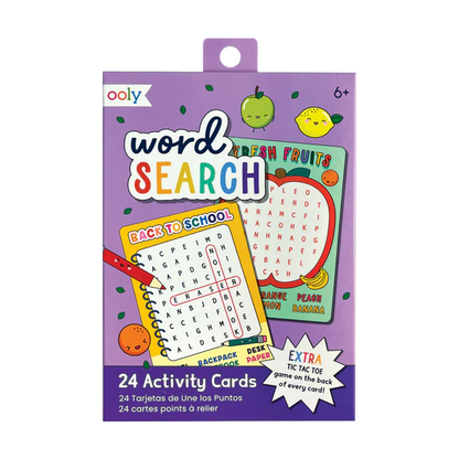 Ooly Word Search Activity Cards, 24 pcs, 6+