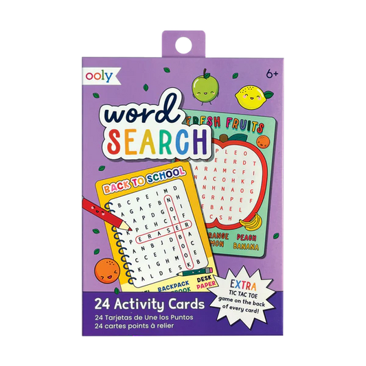 Ooly Word Search Activity Cards, 24 pcs, 6+