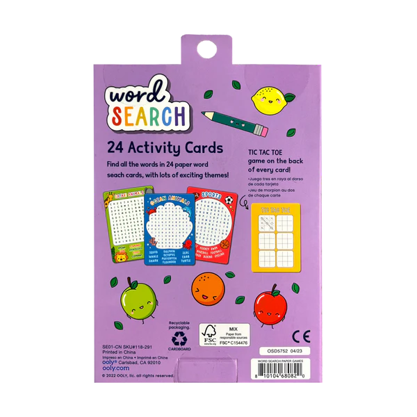 Ooly Word Search Activity Cards, 24 pcs, 6m+