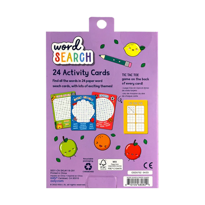 Ooly Word Search Activity Cards, 24 pcs, 6+