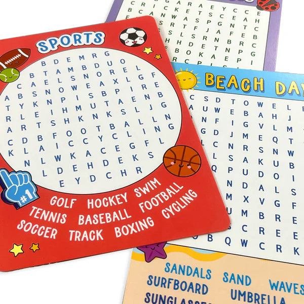 Ooly Word Search Activity Cards, 24 pcs, 6m+