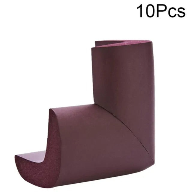 Baby Safe Furniture Corner Bump Guards 10-Piece Set – Brown