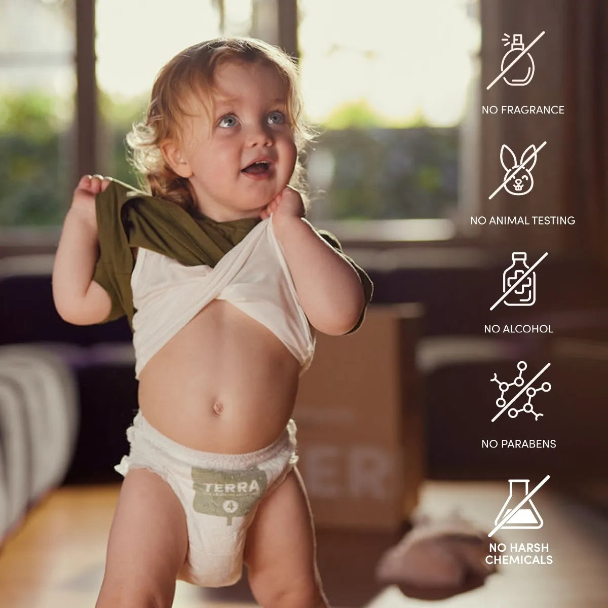 Terra Diaper/Nappy New Born 24s (Pack of 4)