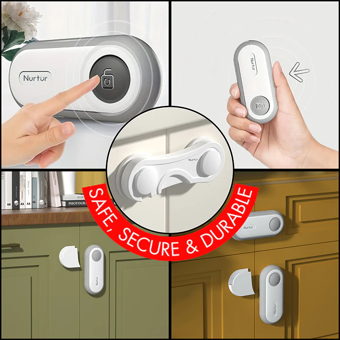 Nurtur Safety Cabinet Lock - Pack of 1 (35*97*18mm)