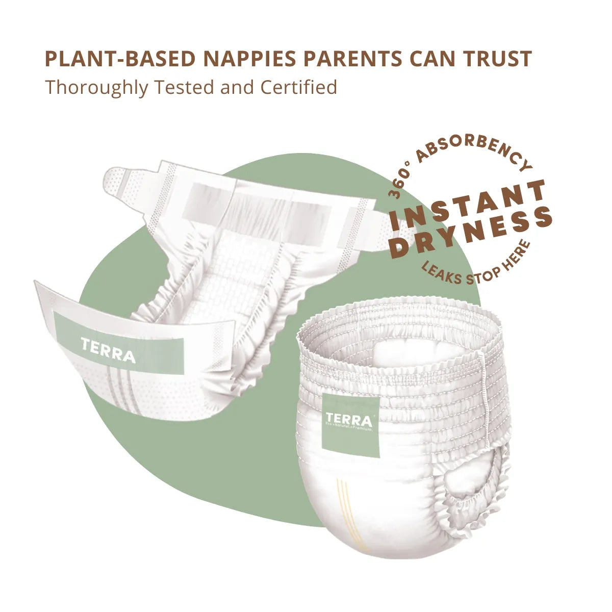 Terra Diaper/Nappy New Born 24s (Pack of 4)