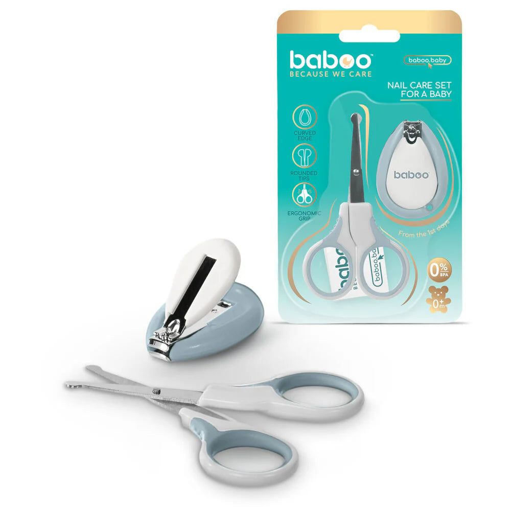 Baboo Manicure Set (0m+, Blue Haze)