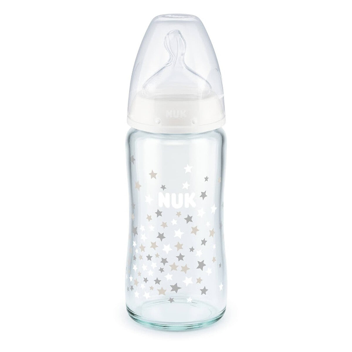 NUK First Choice+ Glass Bottle, 0-6m, 240ml