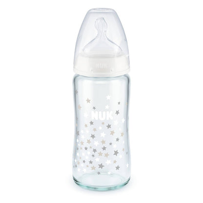 NUK First Choice+ Glass Bottle, 0-6m, 240ml