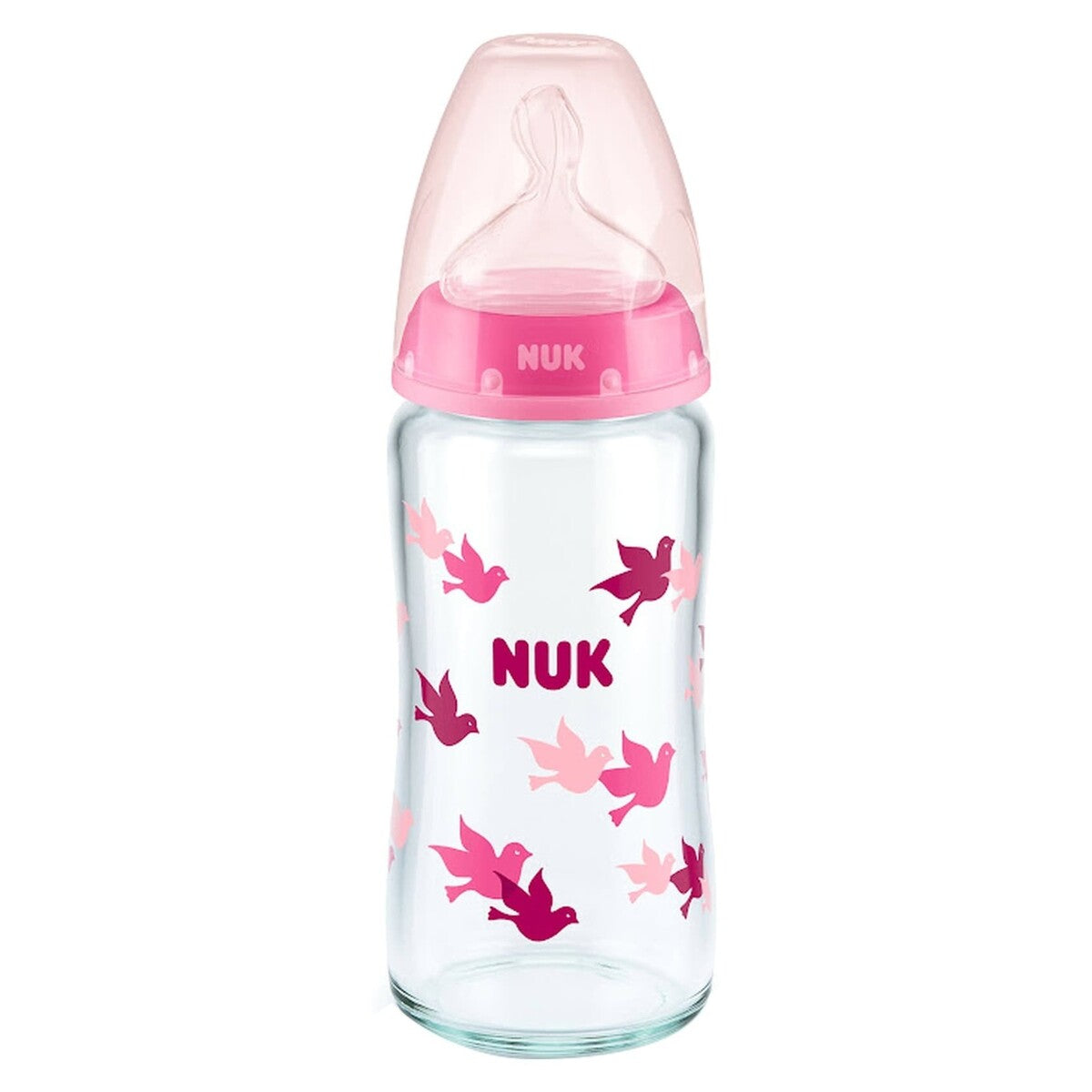 NUK First Choice+ Glass Bottle, 0-6m, 240ml