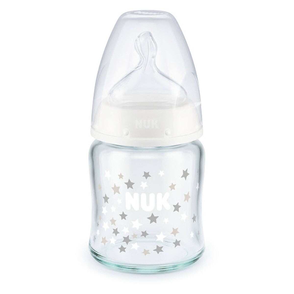 NUK First Choice+ Glass Bottle, 0-6m, 120ml