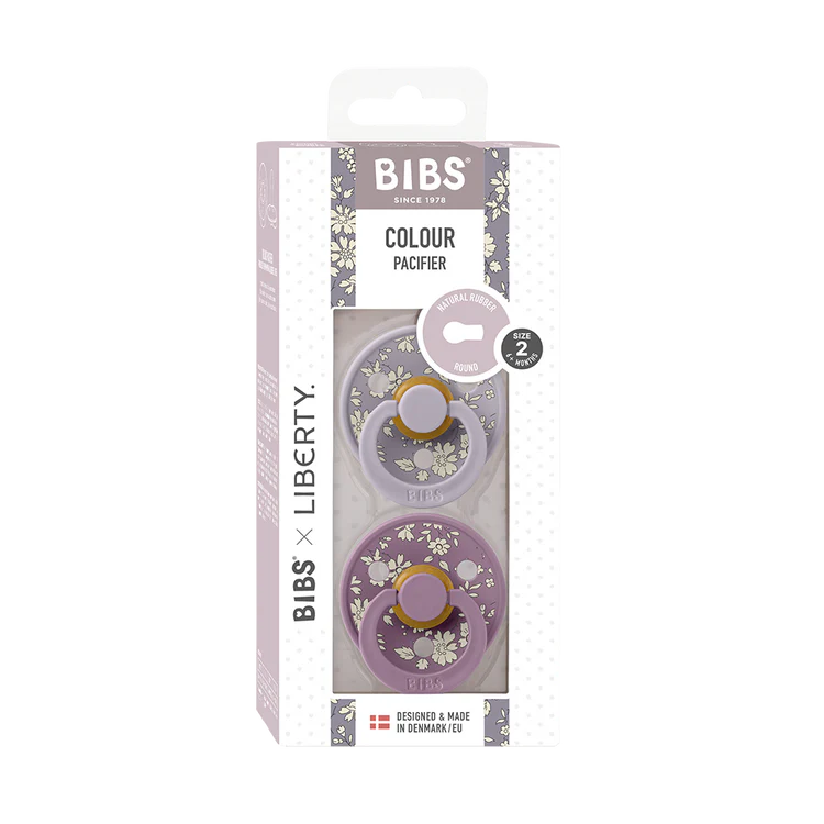 BIBS x Liberty Colour Capel Latex (Size 2, Fossil Grey Mix) - Pack of 2