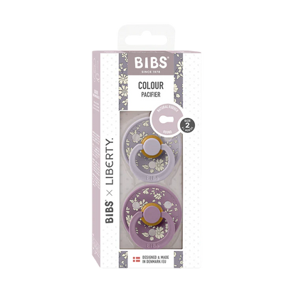 BIBS x Liberty Colour Capel Latex (Size 2, Fossil Grey Mix) - Pack of 2
