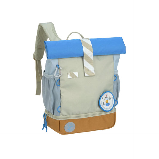 Lassig Mini Rolltop Backpack Sunny Explorer (Green/Blue)