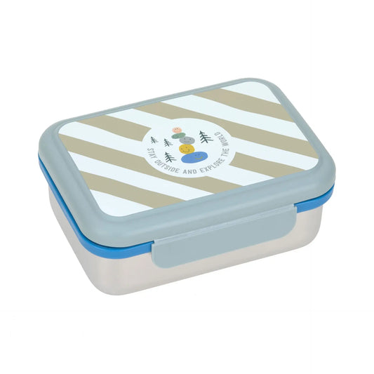 Lassig Lunchbox Stainless Steel (Green/Blue) - Sunny Explorer