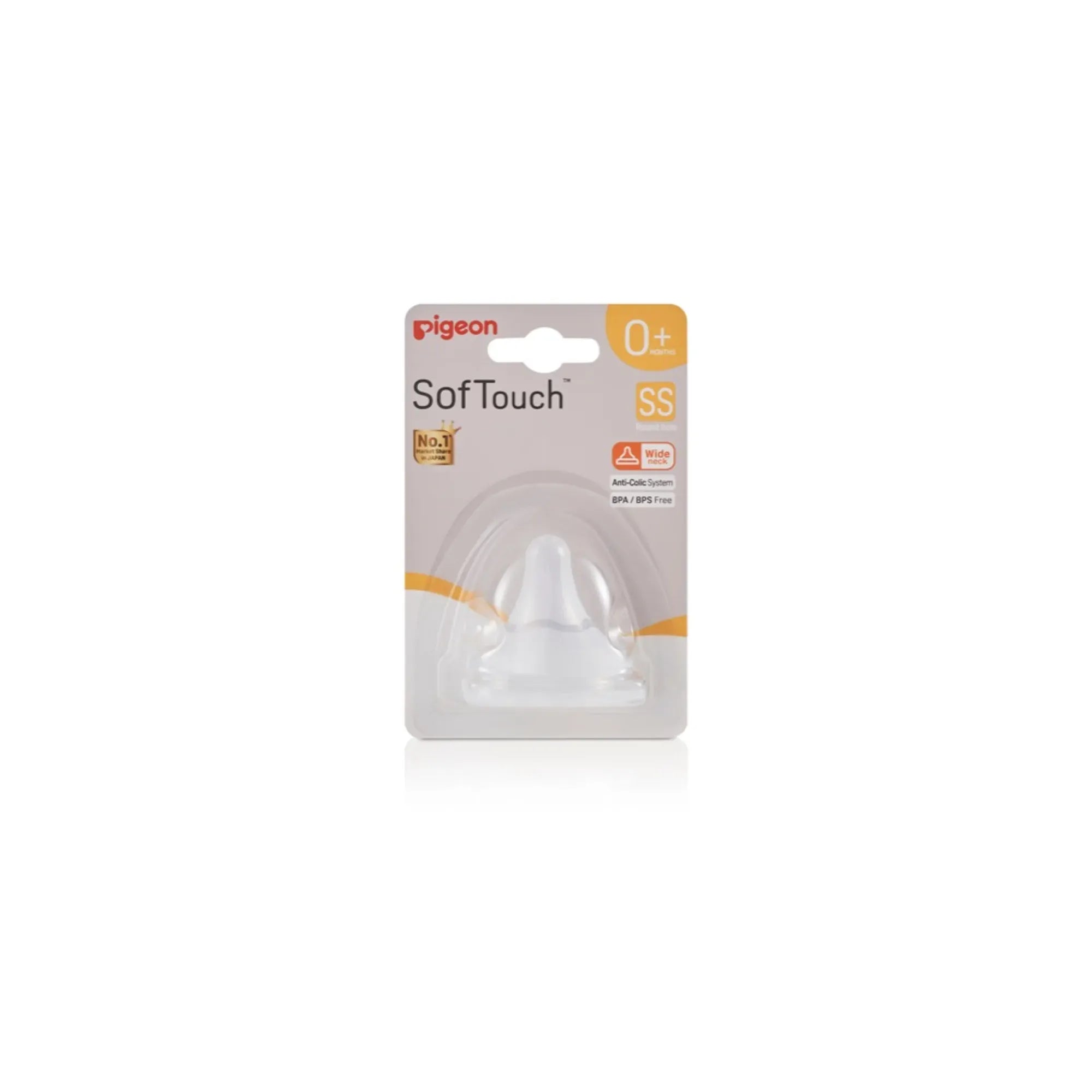 Pigeon Softouch WN3 Nipple Blister Pack (Pack of 2)