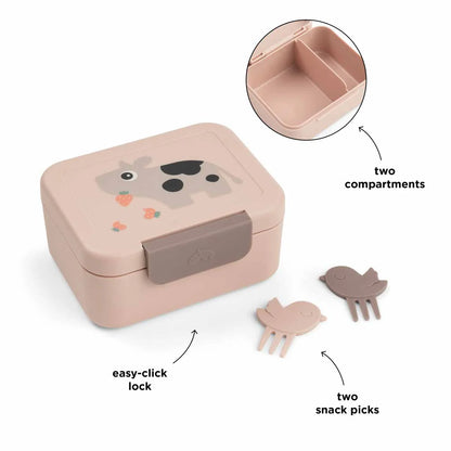 Done By Deer Tiny Lunch Box with Snack Picks