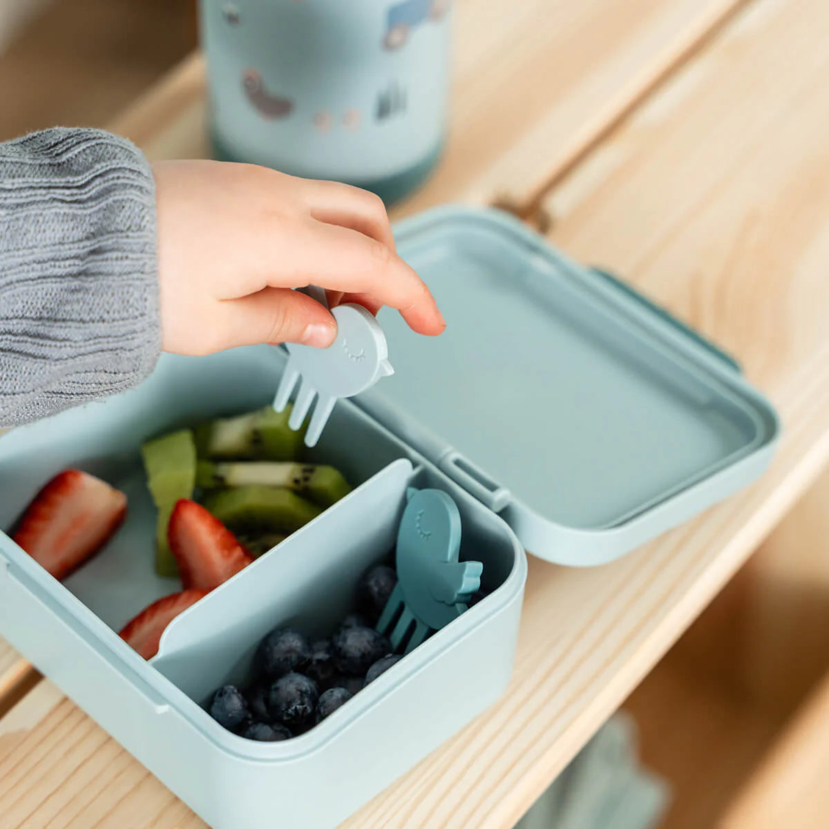 Done By Deer Tiny Lunch Box with Snack Picks